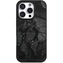 Nivocase Handyhülle für Apple iPhone 16 Pro Hülle NIVOpure Case Schwarz Beton Stein schwarz (Apple iPhone 16 Pro), Smartphone Hülle, Schwarz