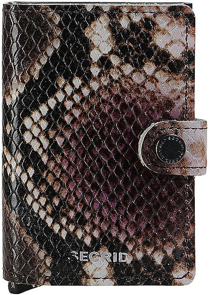 SECRID Geldbörse - Miniwallet Serpent Animal Prints Purpel beere W