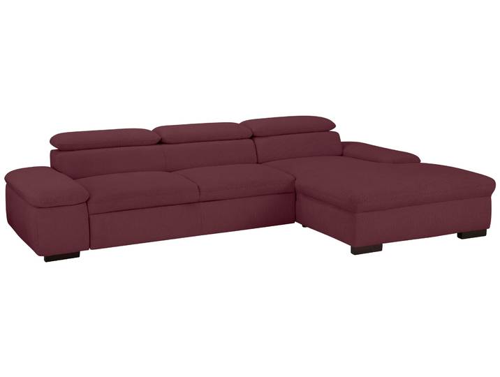 Ecksofa, Luxus-Microfaser, Chianti, 286×174 cm, Kopfteilverstellung, Vintage, Home-affaire