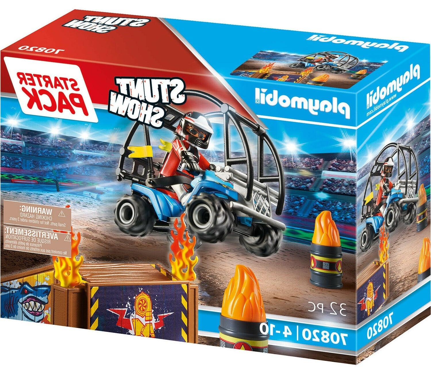 Playmobil Starter Pack Stuntshow Quad met vuurrampen