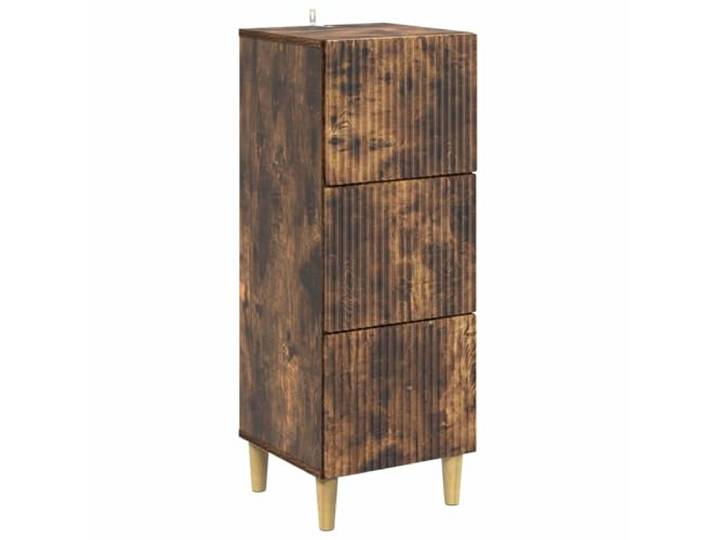 Heofavd Schubladenschrank Kommode mit 3 Schubladen 33x34,5x90 cm