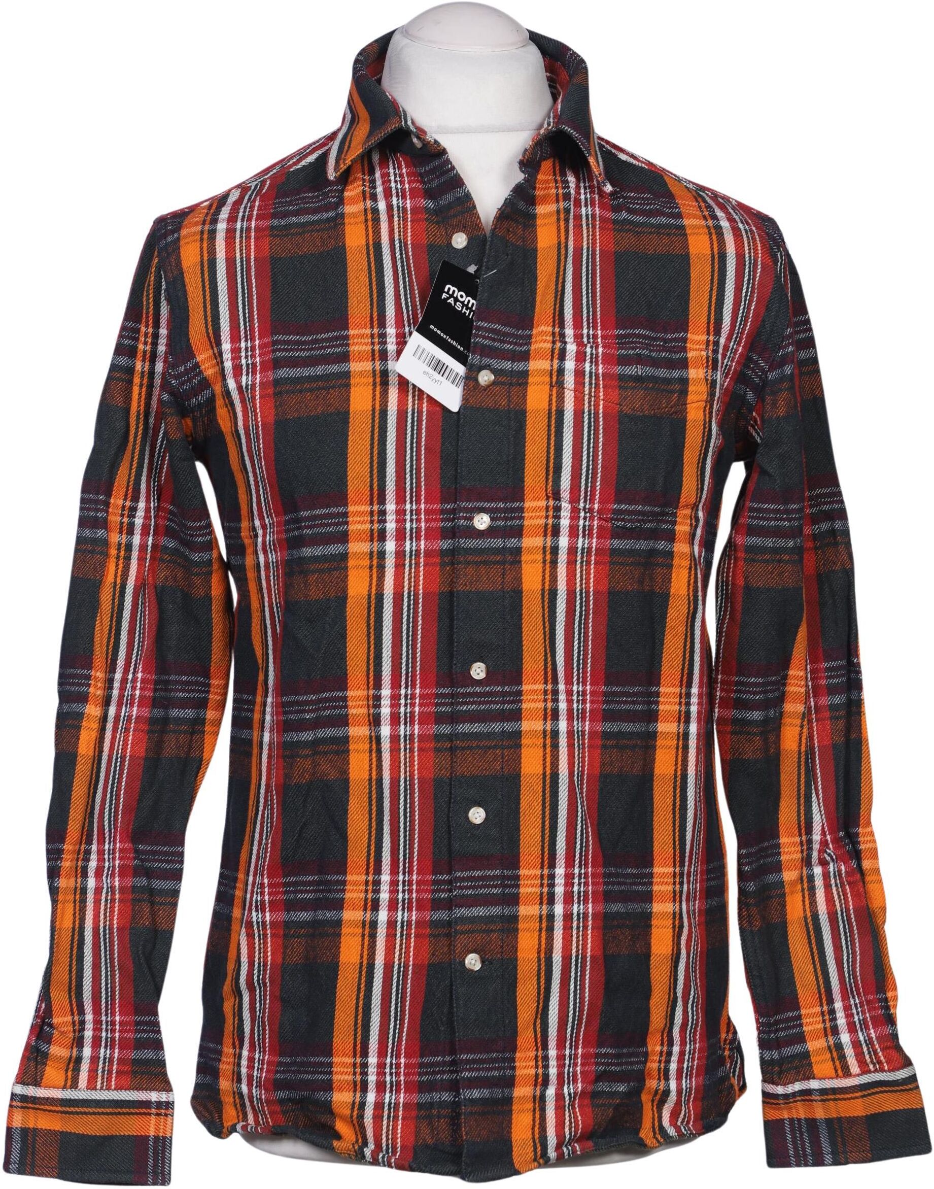Knowledge Cotton Apparel Herren Hemd, Mehrfarbig, Gr. M, Baumwolle - Second Hand