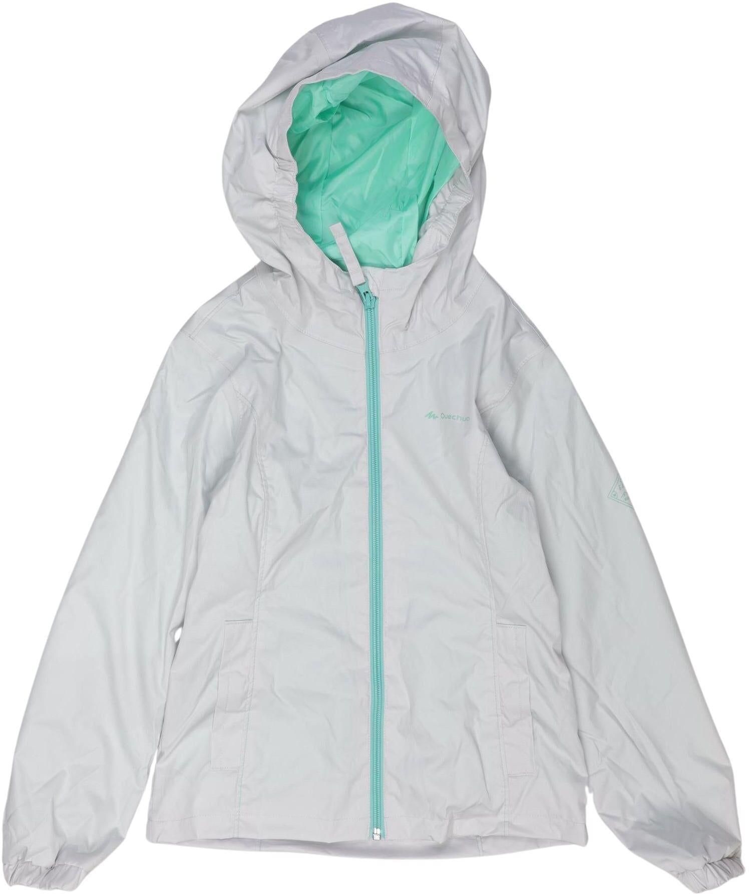 quechua Jungen Jacke oder Mantel, Hellgrün, Gr. EU 122 (US 8), Synthetik - Second Hand