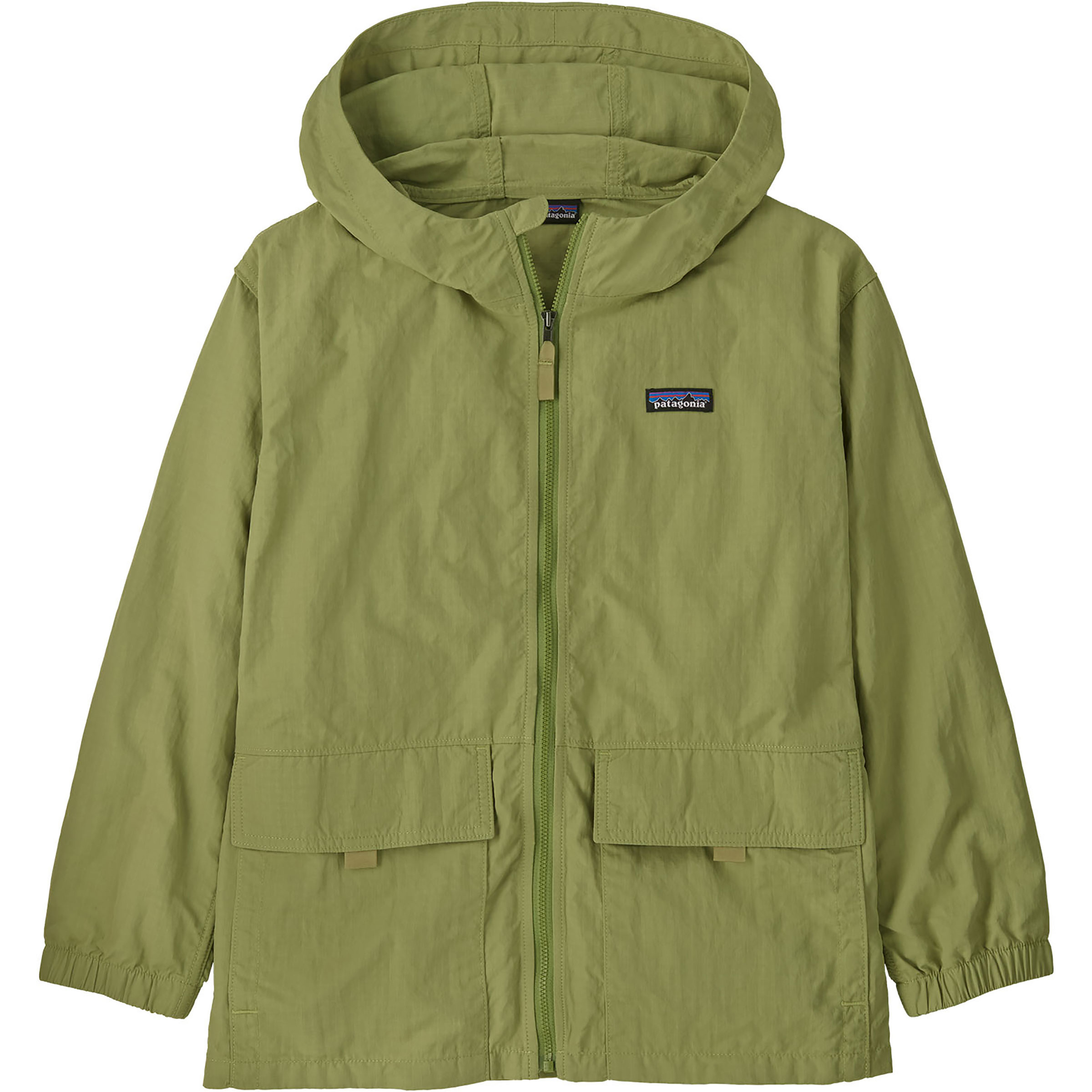 Patagonia Outdoor Everyday Kinder Regenjacke gruen Größe 148 Trekking Wasserabweisend Wasserabweisend