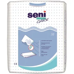 Seni Waschhandschuhe foliert (1 Packung = 50 Stück)