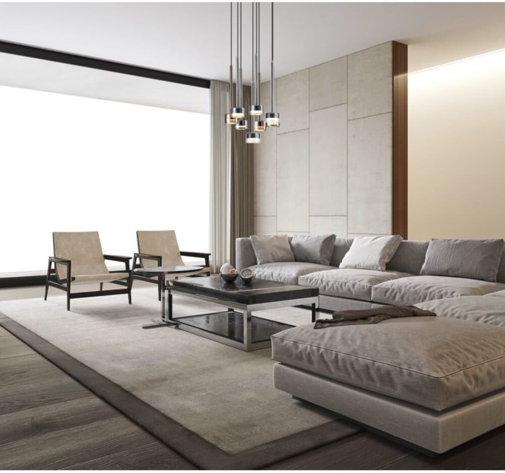 Mantra Suspension en verre multicolore Multicolore 50x200x30cm