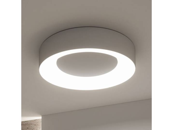 Plafonnier Ø 40cm Argenté/Argenté Aluminium, laqué Polycarbonate LED Module LED