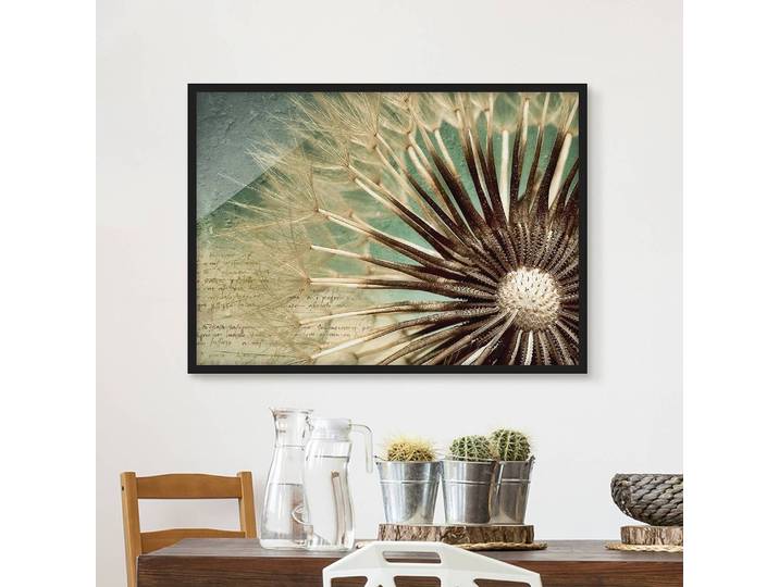 Tableau déco Closer than before I Papier Cadre : placage en bois véritable Pin Beige 100 x 70cm