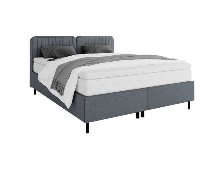 Boxbett 140/200 cm Anthrazit