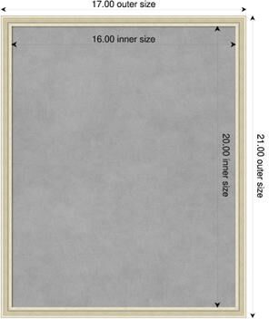 Amanti Art Edith Wood Framed Magnetic Board