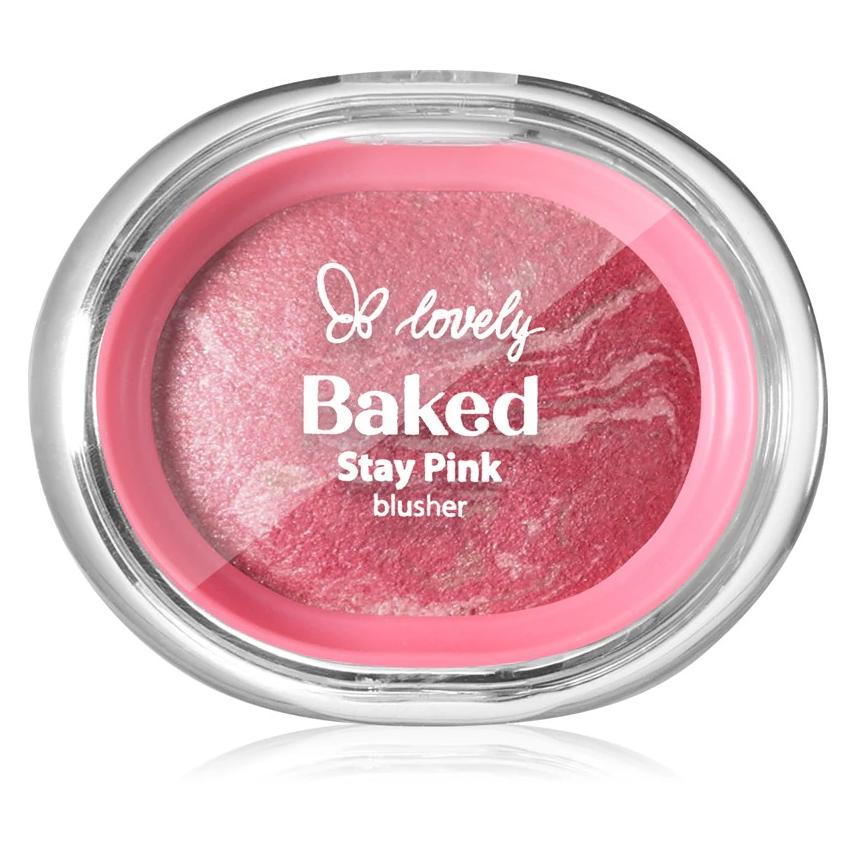Lovely Lovelystay Pink Baked Blusher - 35g (Pink) (52943872)