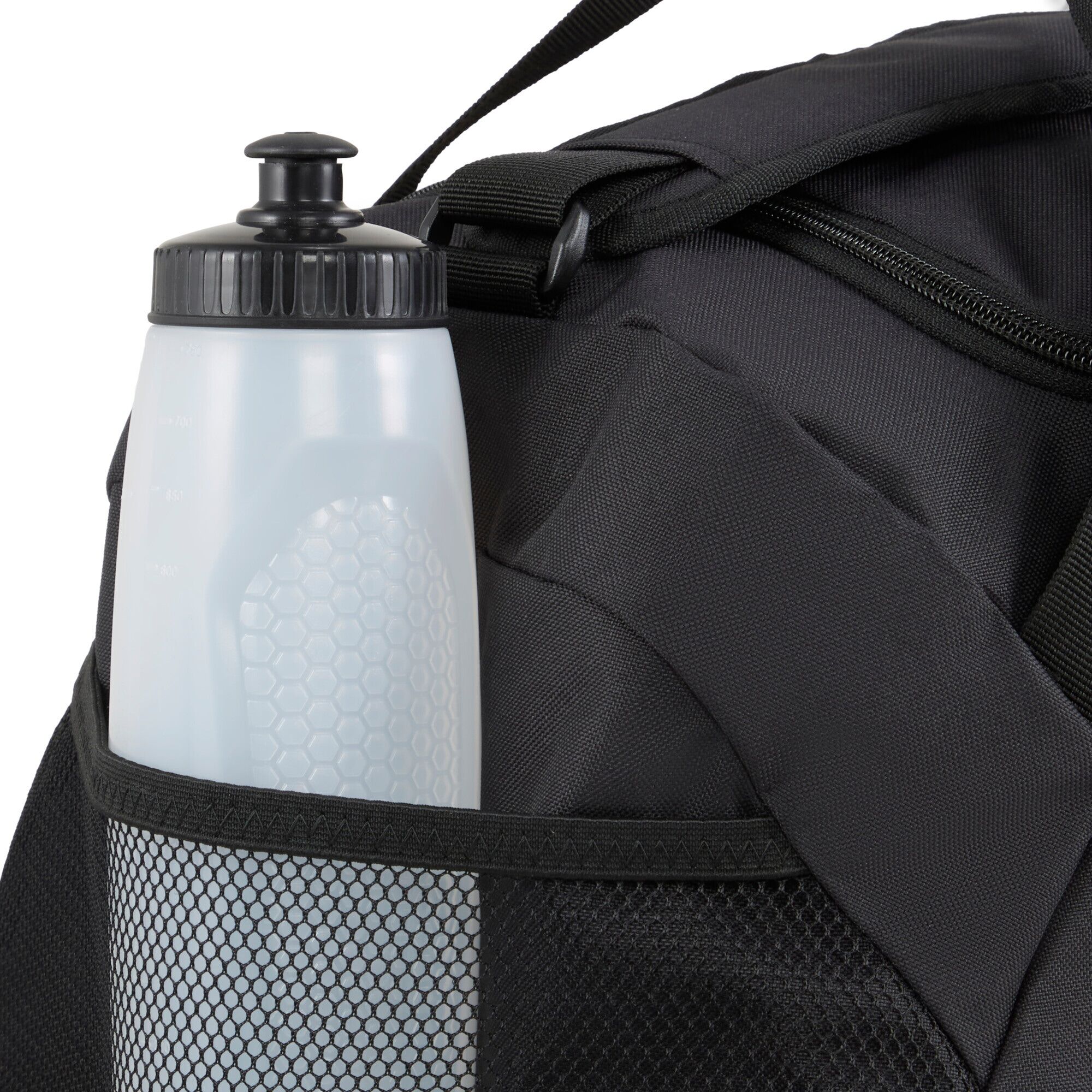 Sporttasche PUMA "FUNDAMENTAL SMALL SPORTS BAG", Damen, Gr. B/H/T: 53cm x 25cm x 28cm, schwarz (puma schwarz), Netz, Polyester, unifarben, Taschen Sporttasche, Sporttasche, mit mehreren Fächern, mit separater Schuhtasche puma schwarz B/H/T: 53cm x 25cm x 