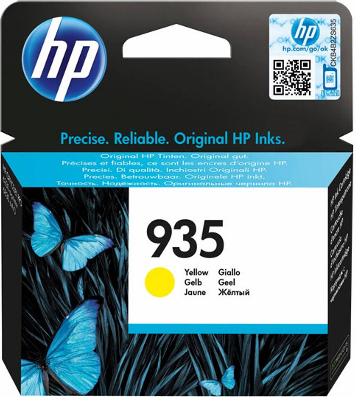 HP 935 Gele Original Inktcartridge C2P22AE voor HP OfficeJet 6230 6820 6830