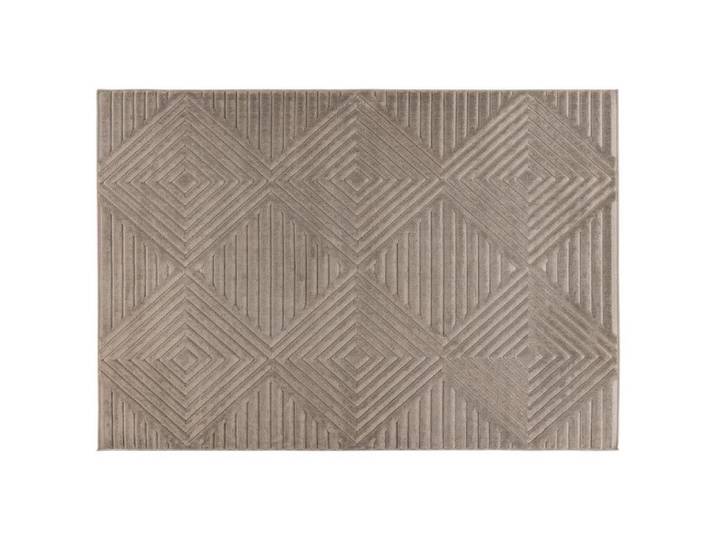 Rio - tapis rectangulaire motif géométrique - intérieur et extérieur - taupe - 200x290cm