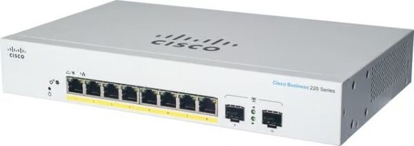 Cisco Systems Cbs220 8g 2sfp Poe 67w Smart Switch