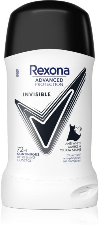 Rexona Advanced Protection Invisible antiperspirant stick to treat white and yellow stains 50 ml
