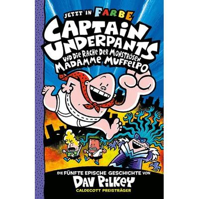 Captain Underpants Band 5 - Captain Underpants und die Rache der monströsen Madamme Muffelpo, Gebundene Ausgabe von Dav Pilkey, Adrian &