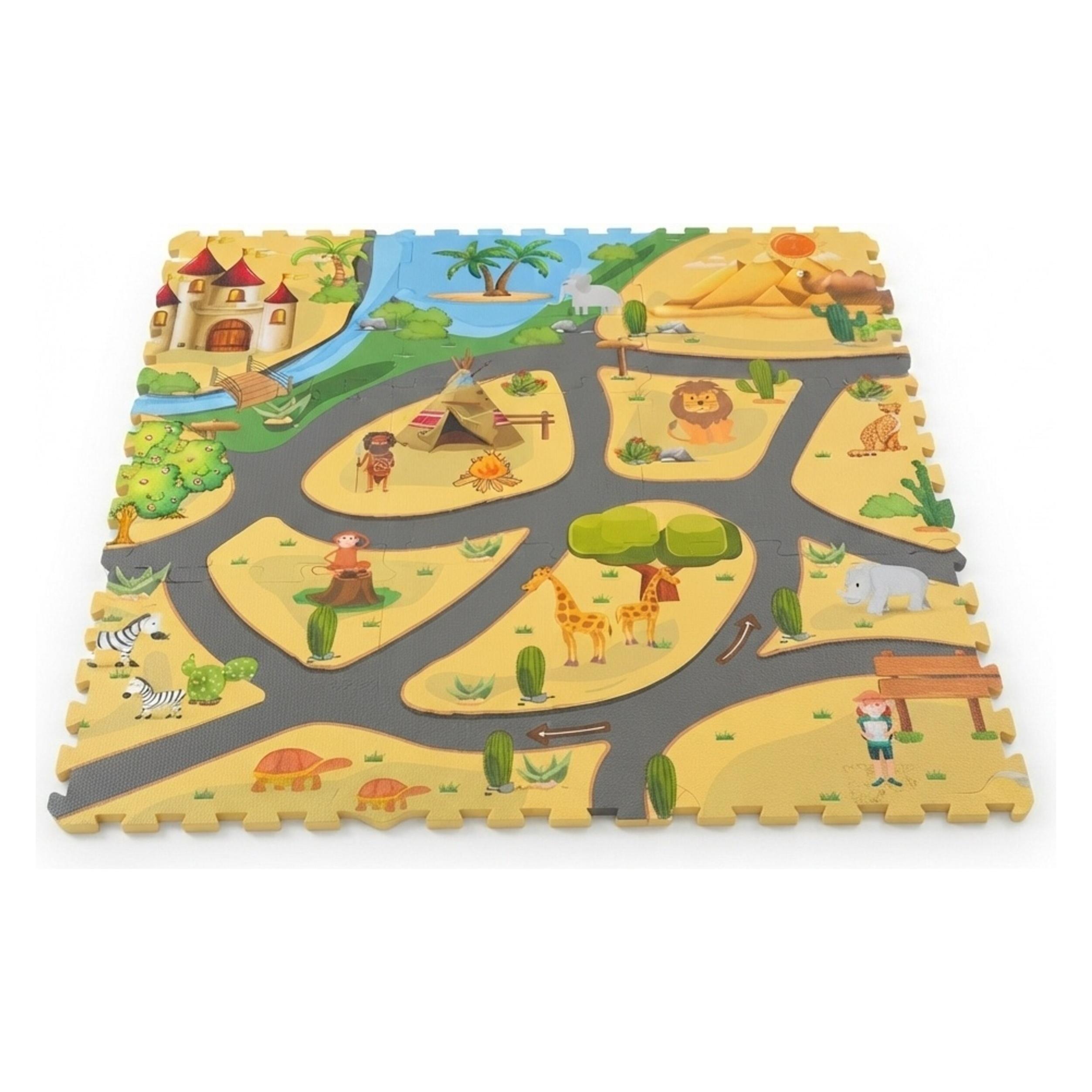 Relaxdays 21-tlg. Puzzlematte (89.50 x 89.50 cm) (4052025505417)