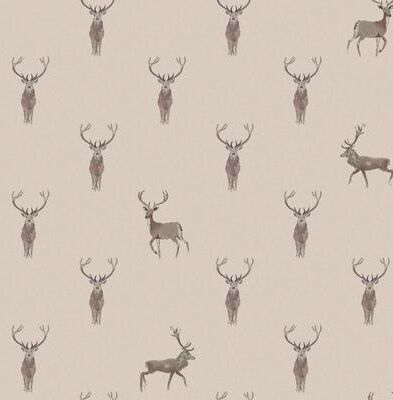 Sophie Allport Highland Stag Rutland Stone Wallpaper - N/A