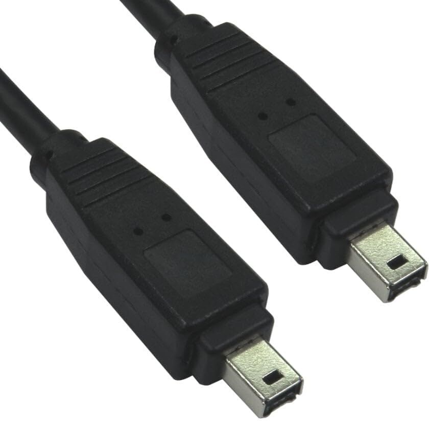 Cables Direct 3m FireWire 4-Pin Male to 4-Pin Male Cable - Black