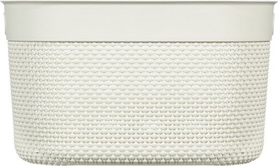 Curver Filo Opbergmand met handvatten - Wit - Open Weave - Plastic