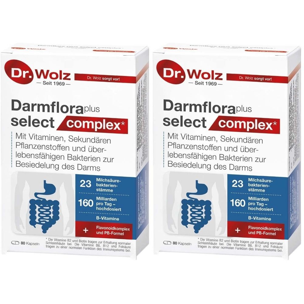 Darmflora plus select complex magensaftres.Kapseln 2x 2x80 St Kapseln magensaftresistent