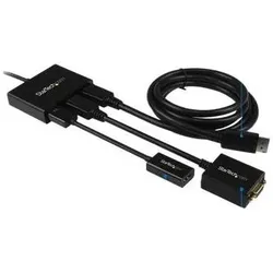StarTech 3-PORT DISPLAYPORT 1.2 MST HUB (3 Ports), Dockingstation + USB Hub, Schwarz