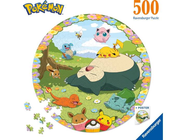 Ravensburger Round puzzle Pokémon - Ronde Legpuzzel - 500 stukjes - Multicolour