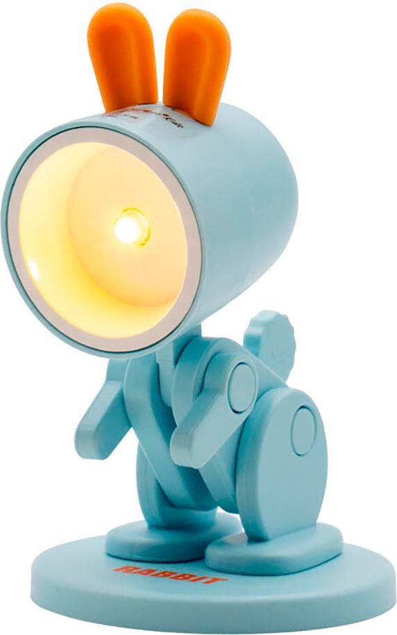 RealPower LED-zaklamp Blue Rabbit nachtlampje voor de kinderkamer met voetstuk
