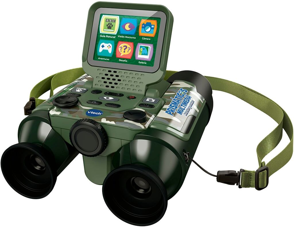 Vtech Prismáticos multimedia Naturaleza y aventura camuflaje .