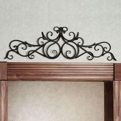 Touch of Class Salvatoria Scroll Topper Antique Mahogany , Antique Mahogany
