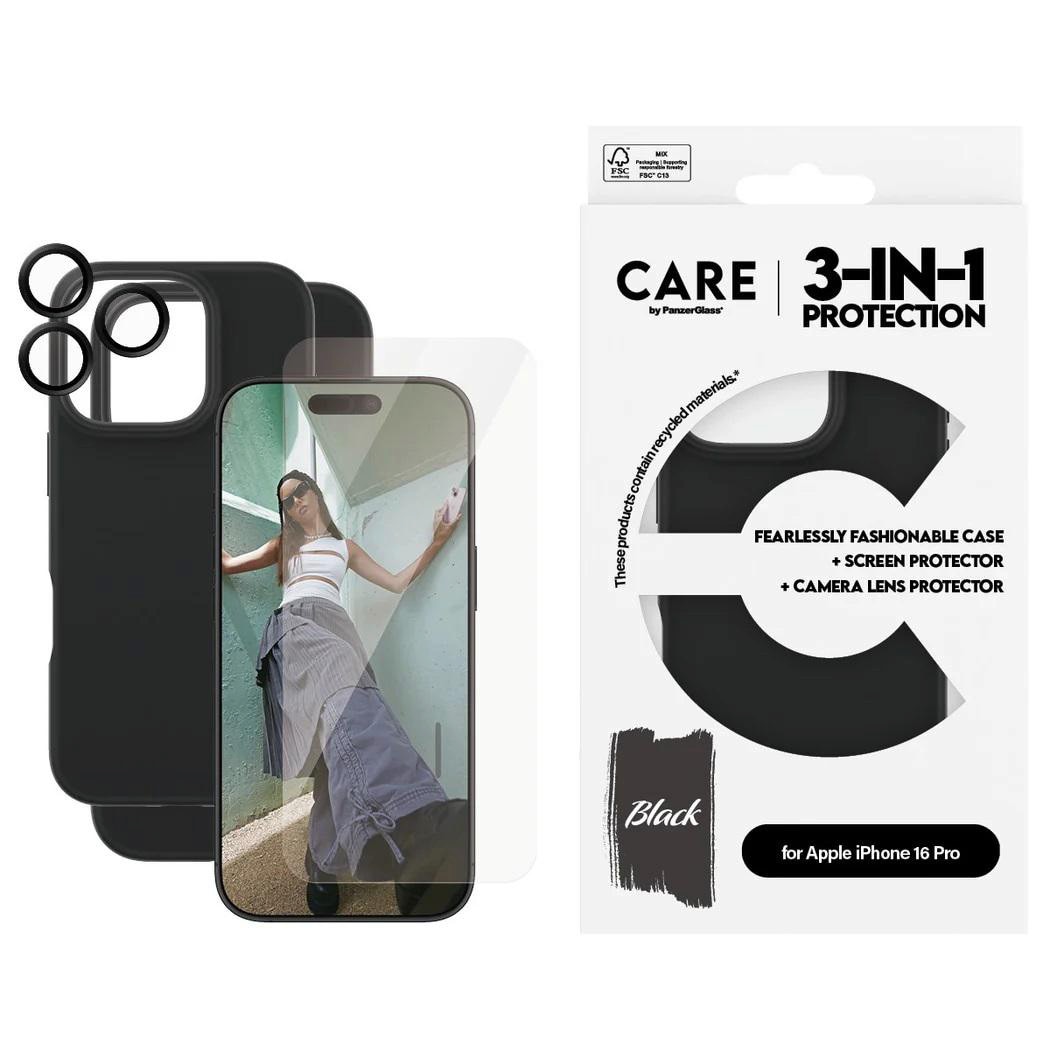 CARE by PanzerGlass Fashion 3-in-1 Set iPhone 16 Pro