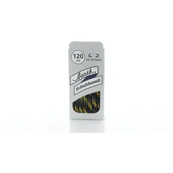 Schnürsenkel Bergsport rund schwarz / gelb 120 cm