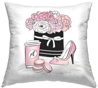 Stupell Pink Life Accessories Decorative Printed Throw Pillow Design by Martina Pavlova