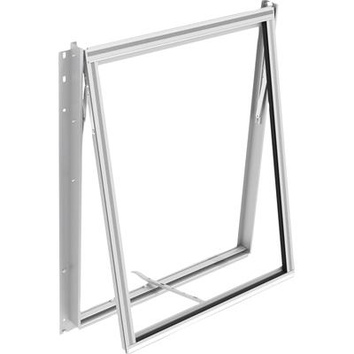 Fenster VITAVIA "Geeignet für: Zeus", grau (aluminiumfarben), Aluminium, Fenster, Gewächshaus-Fensterrahmen aus Aluminium, ohne Fensterscheibe