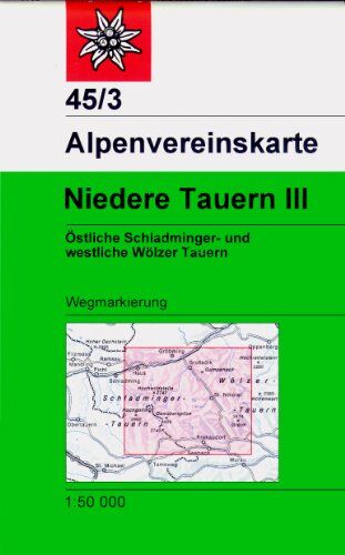 Österreichischer Alpenverein - Niedere Tauern 3: Wegmarkierung - Topographische Karte 1:50000: Östliche Schladminger- und westliche Wölzer Tauern - Preis vom 30.09.2026 09:01:18 h