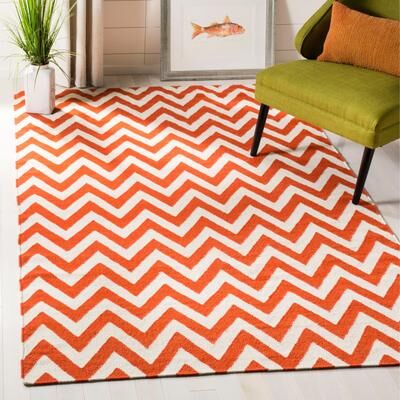 SAFAVIEH Handmade Flatweave Dhurries Sandie Modern Wool Rug