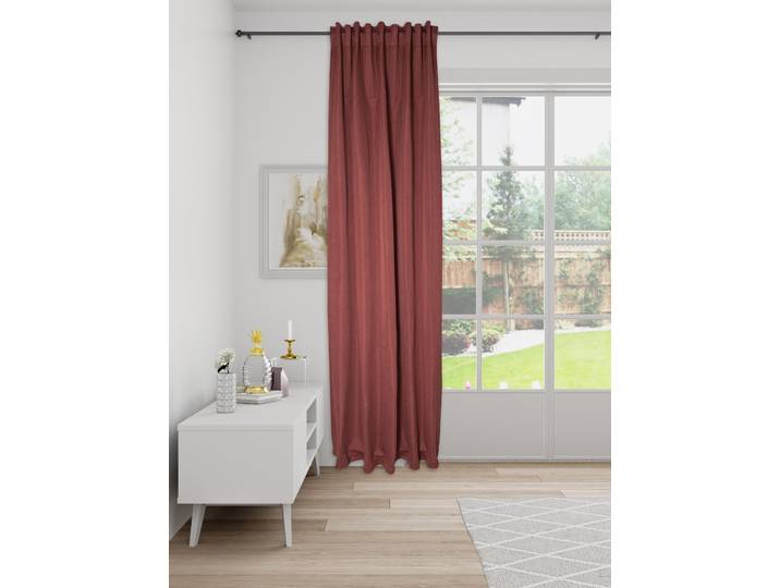 Vorhang HOMING Galdin Gr. 1, braun, B:140cm H:245cm, Polyester, Gardinen, Vorhang, Fertigschal