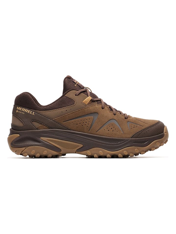 Merrell Leder-Trekkingschuhe "Yokota 3" in Hellbraun - 46