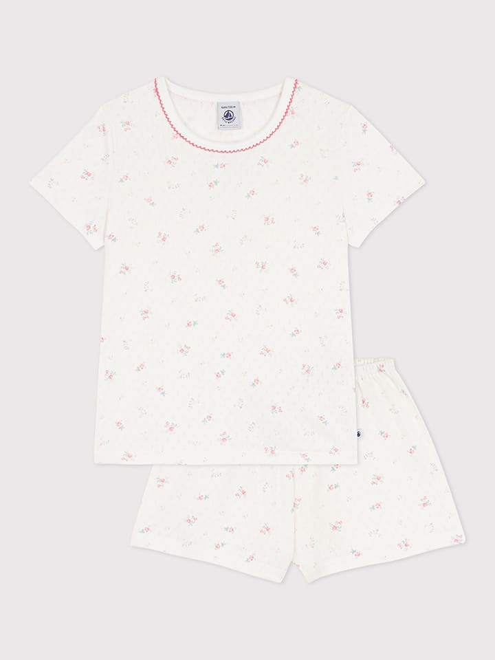 PETIT BATEAU Pyjama in Creme - 152