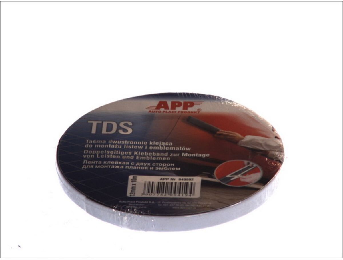 Fita adesiva de dupla face, acrílica, vermelha, dimensões: 6mm/20m, 2 pcs. APP 80040802