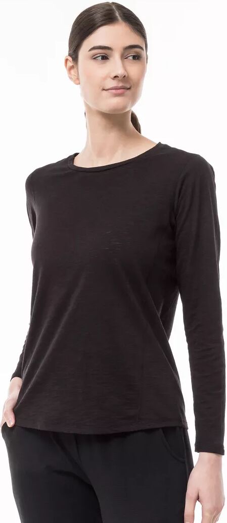 Manor Sport - T-Shirt, langarm, für Damen, Black, Größe S