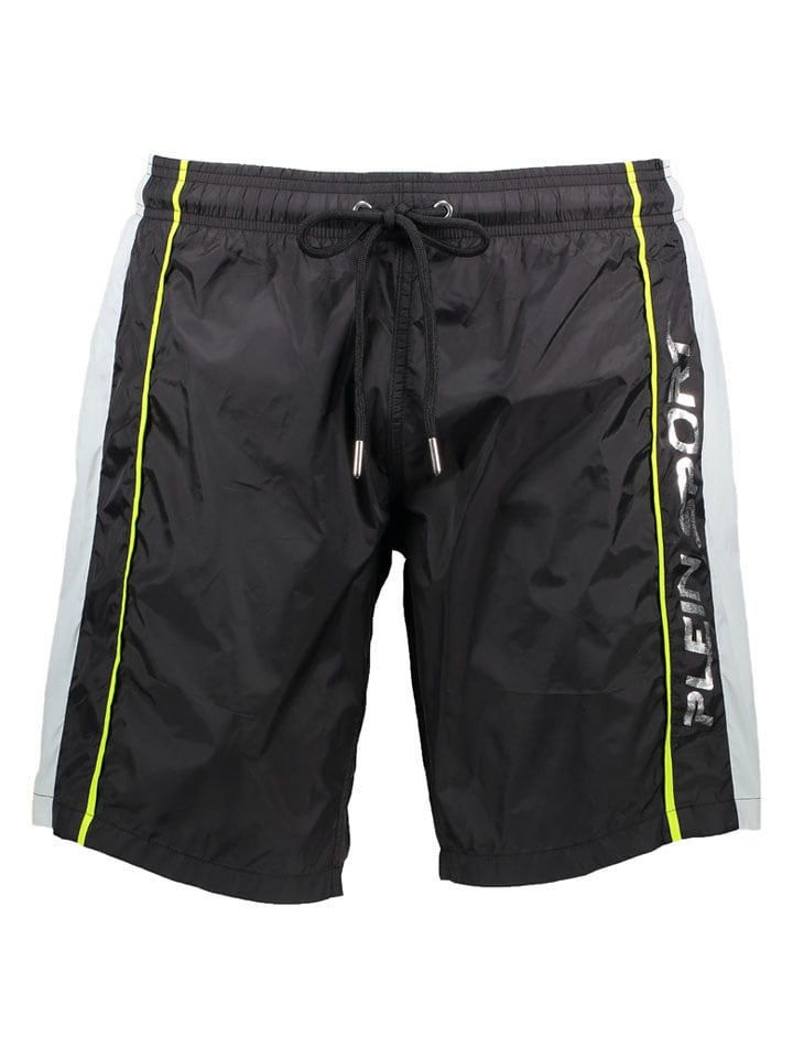 Plein Sport Badeshorts in Schwarz - L