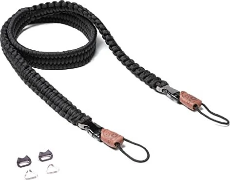 C-Rope Kameragurt Traveler aus Paracord 100cm Silent Black retail