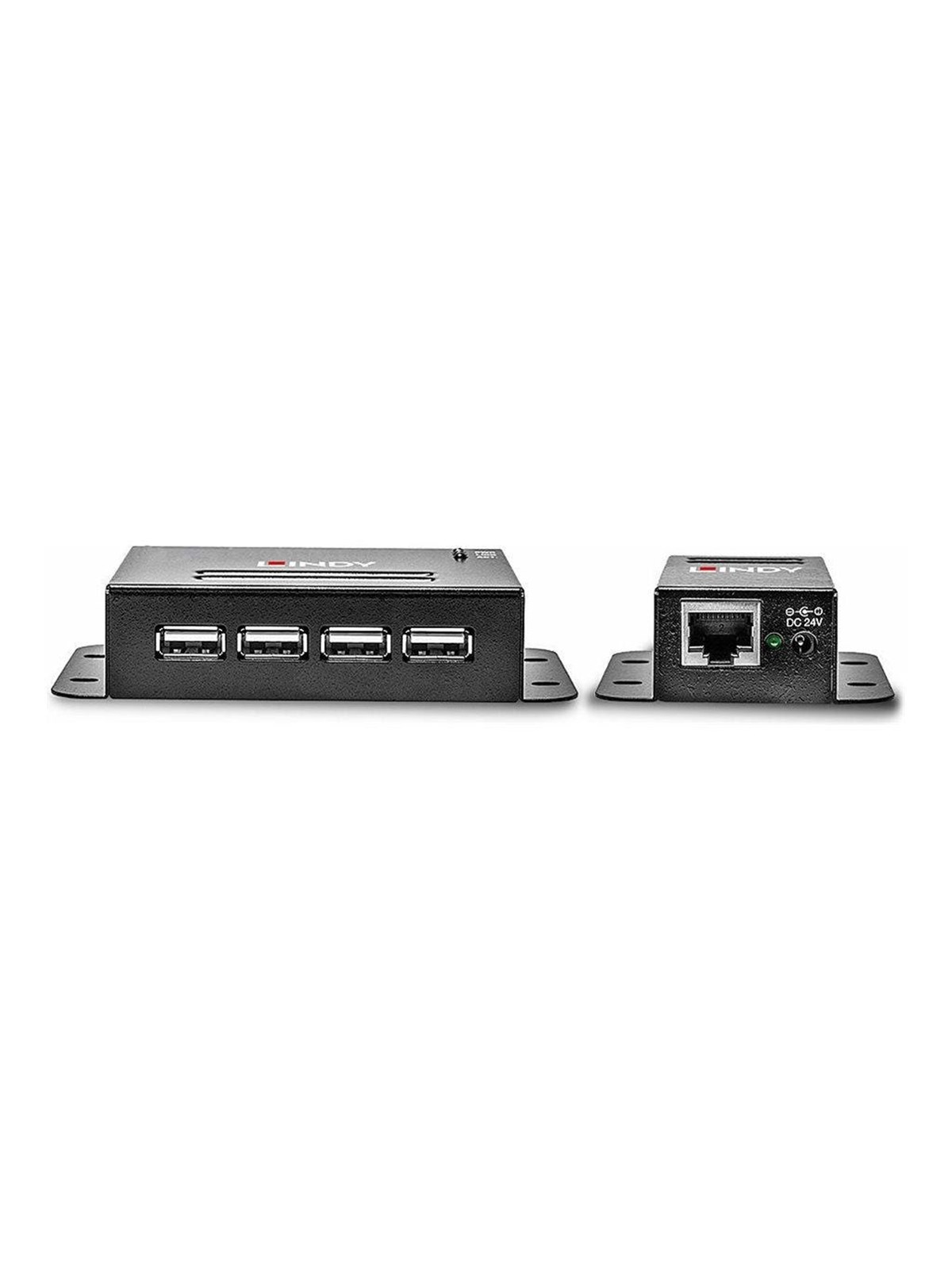 Lindy USB 2.0 4 Port CAT.5/6 Extender With Power Over CAT.5/6