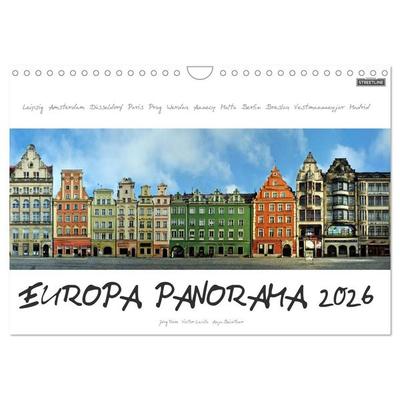 Europa Panorama 2026 (Wandkalender 2026 DIN A4 quer), CALVENDO Monatskalender