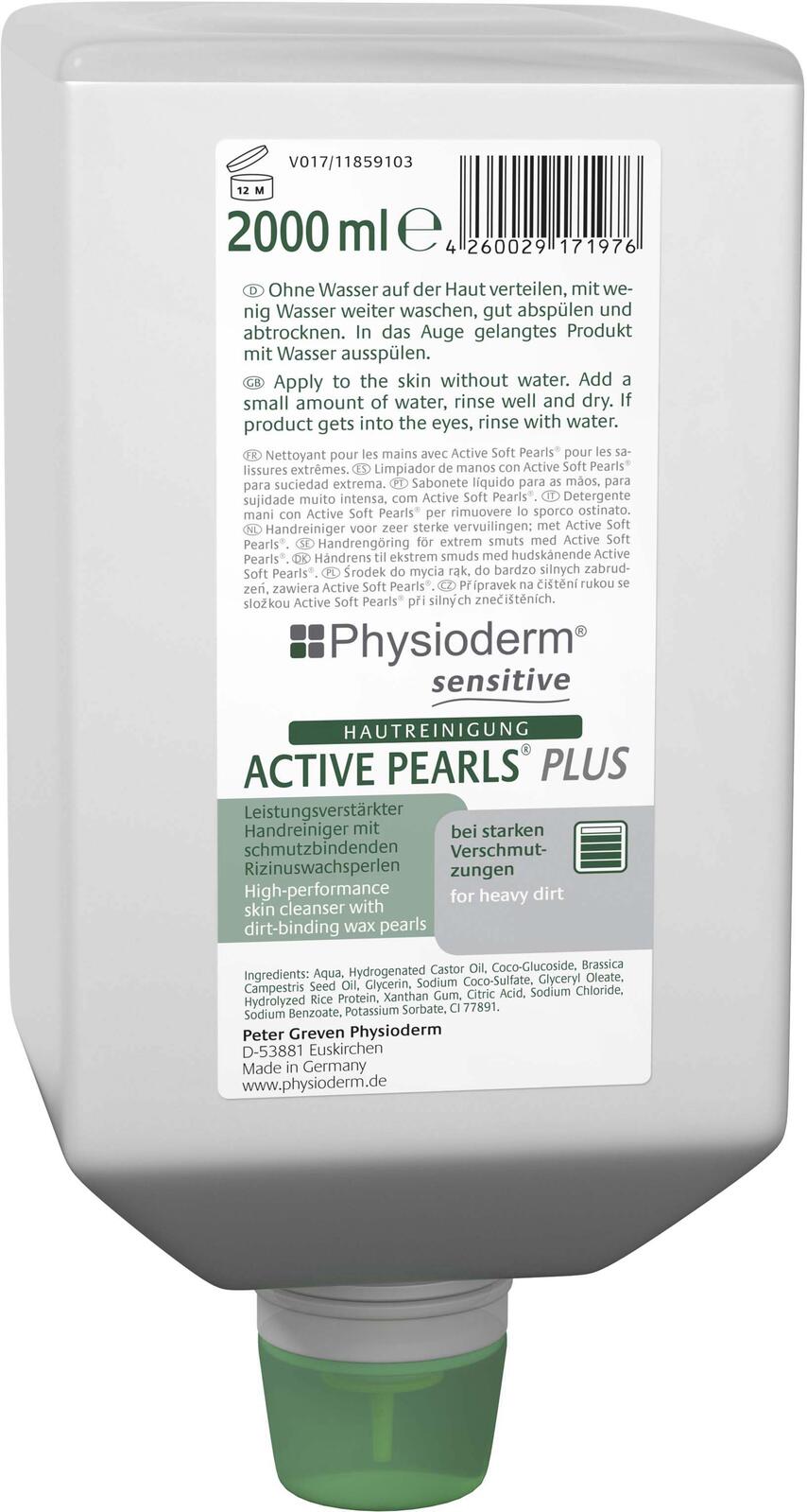 Physioderm® ACTIVE PEARLS® PLUS Handreiniger 2,0 l 13757005