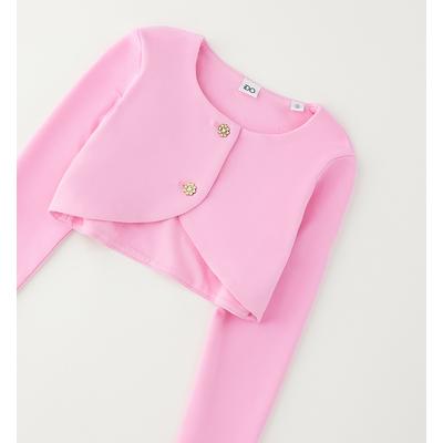Cardigan IDO "BABY GIRL SWEATER", Mädchen, Gr. 86, pink, 95% Baumwolle, 5% Elasthan, Strickjacken