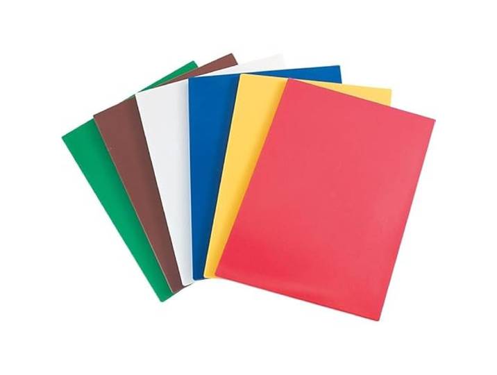 Schneidbrett-Set HACCP, GN 1/1, glatt, Polyethylen, bunt: rot, grün, gelb, blau, weiß, braun