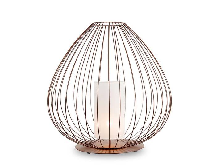 KARMAN lampadaire CELL Ø 84 x H 89 cm (Bronze poli - Fer et linge)